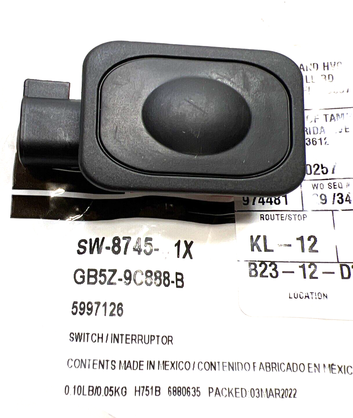 New OEM Genuine Ford Bronco Sport 2017-2023 Accessory Switch Motorcraft SW8745