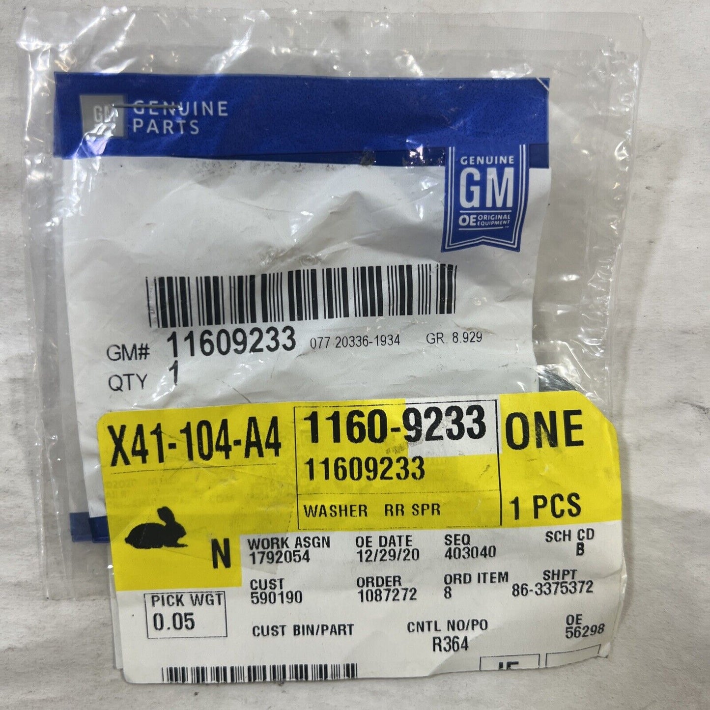 Genuine OEM GM Suspension Leaf Spring Washer 11609233