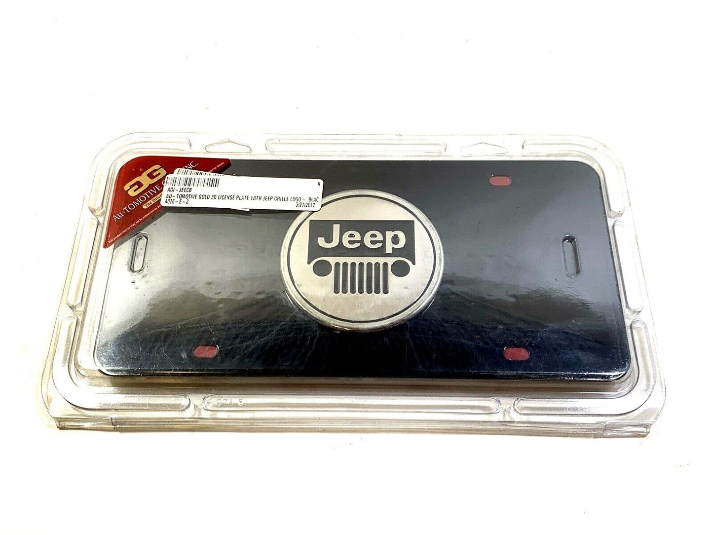 New Black Stainless Steel License Plate for Jeep Au-Tomotive Gold X.JEE.CB