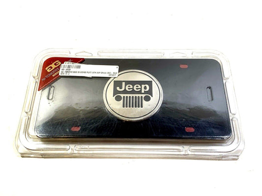 New Black Stainless Steel License Plate for Jeep Au-Tomotive Gold X.JEE.CB