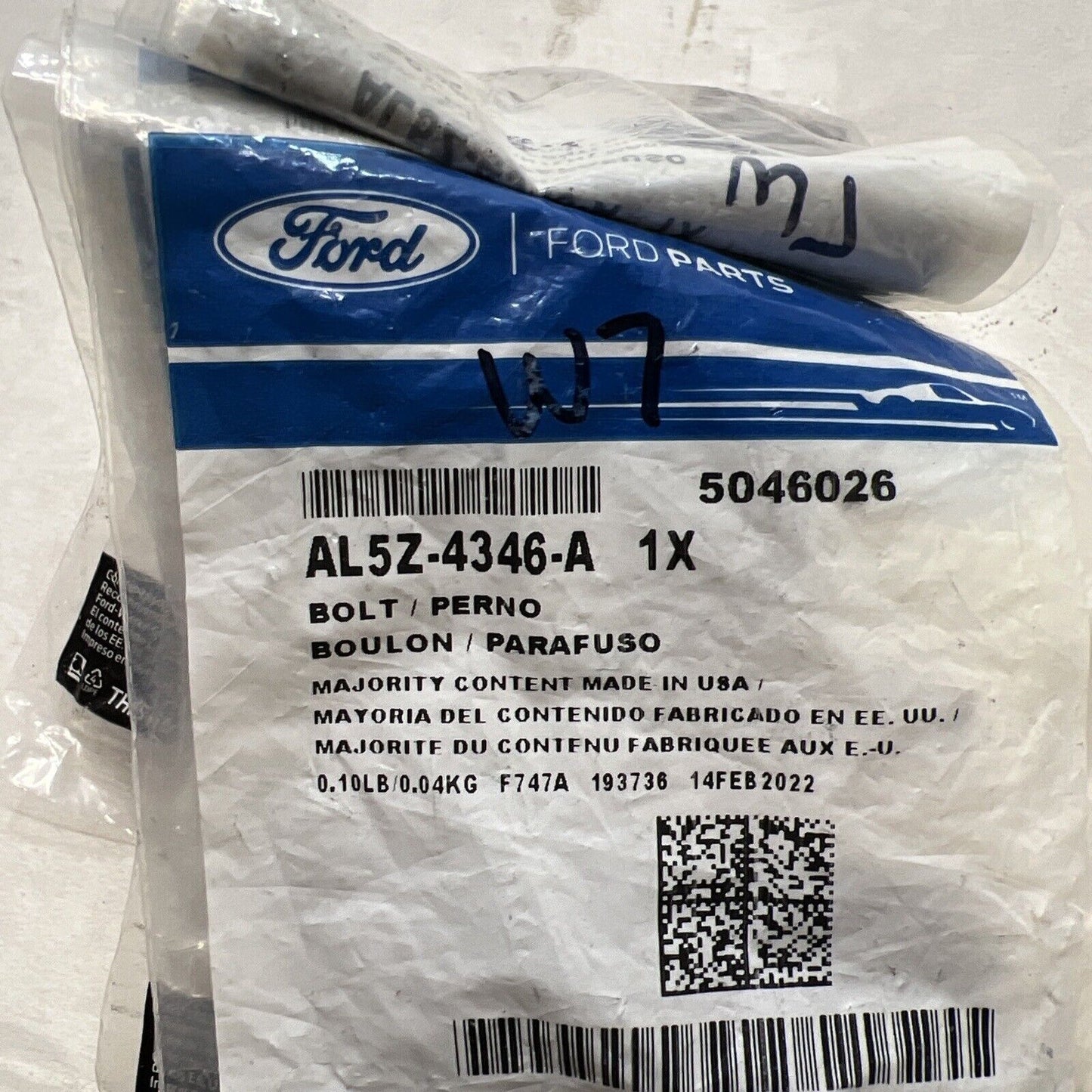 New OEM Genuine Ford Stud Bolt AL5Z4346A