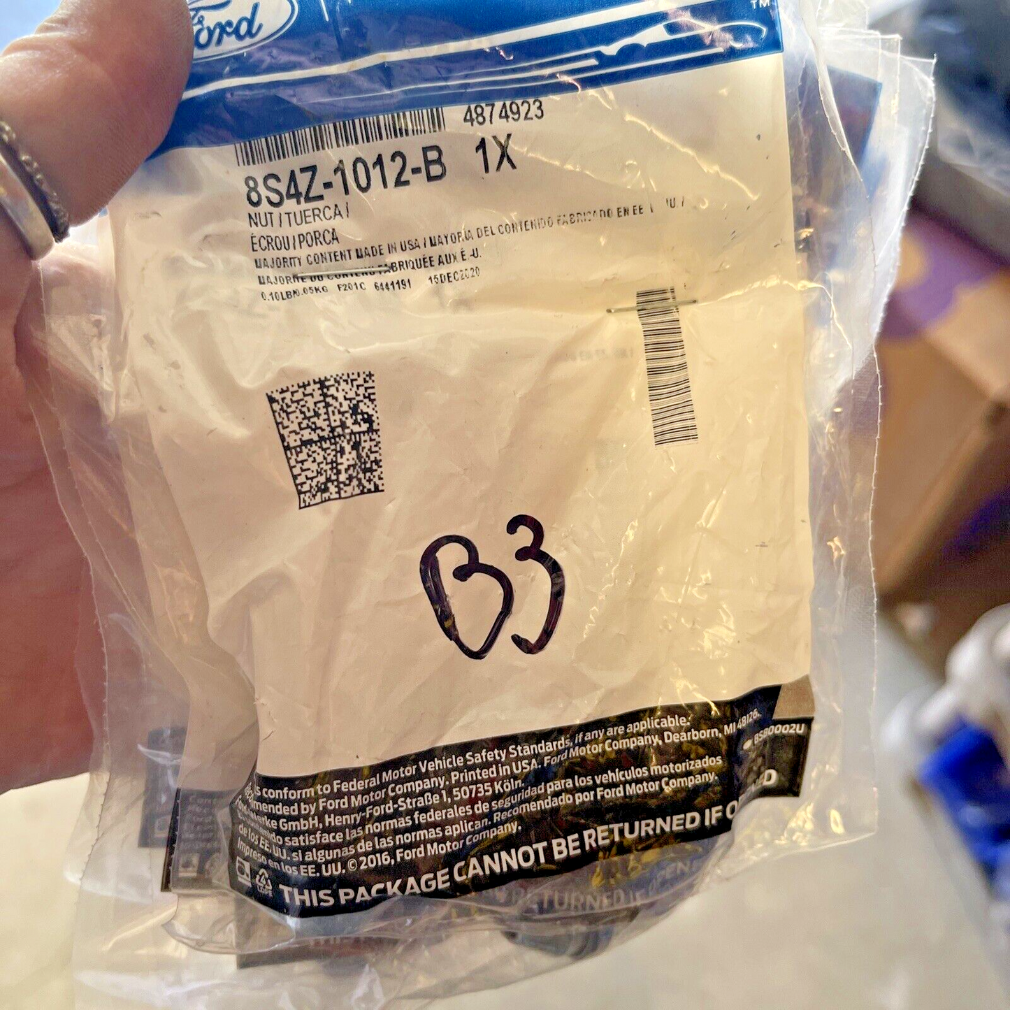 New OEM Genuine Ford Fiesta 2000-2011 Wheel Nut 8S4Z1012B