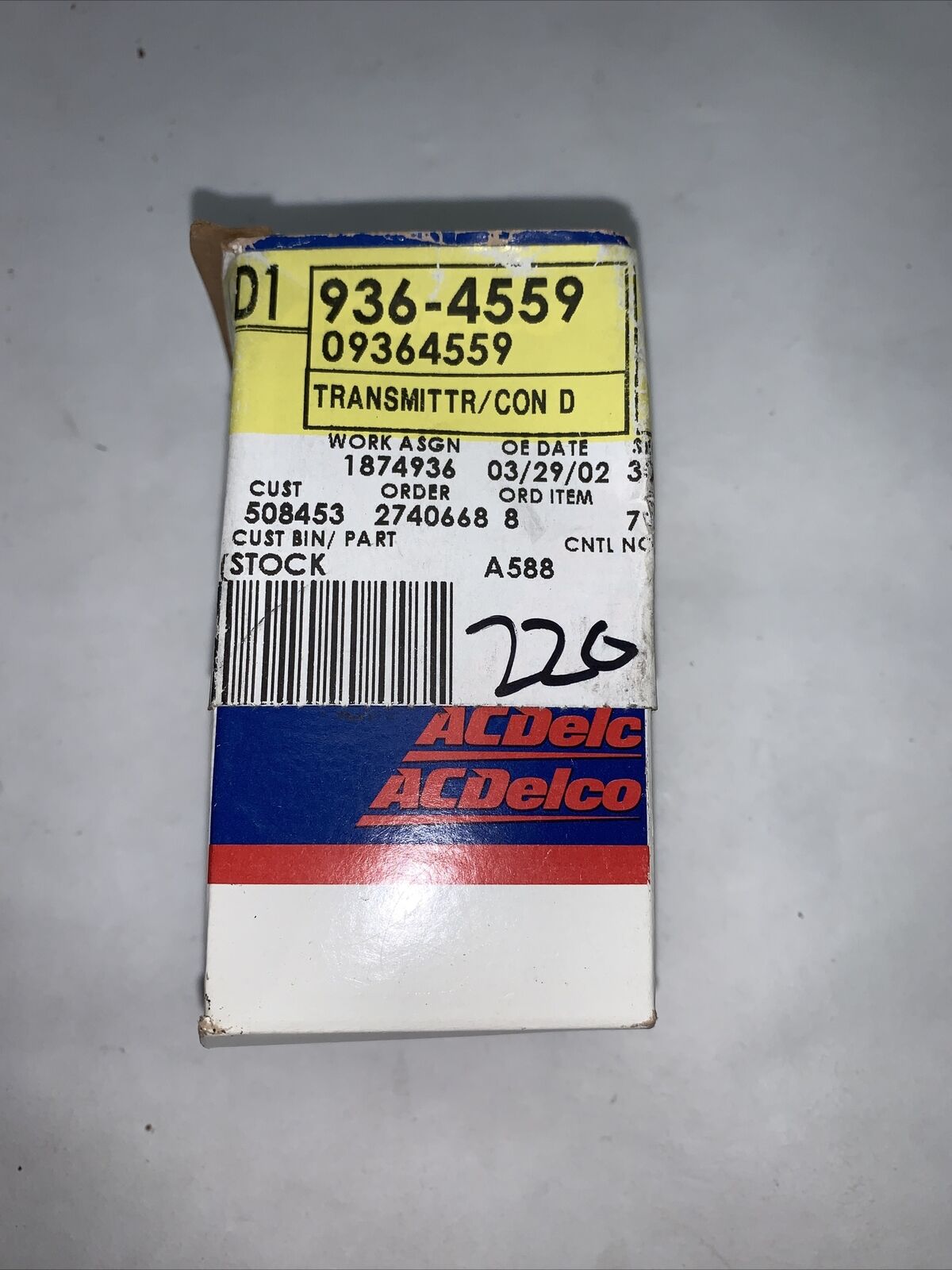 New OEM Genuine GM ACDelco 2001-05 Keyless Entry Transmitter 10335586 9364559