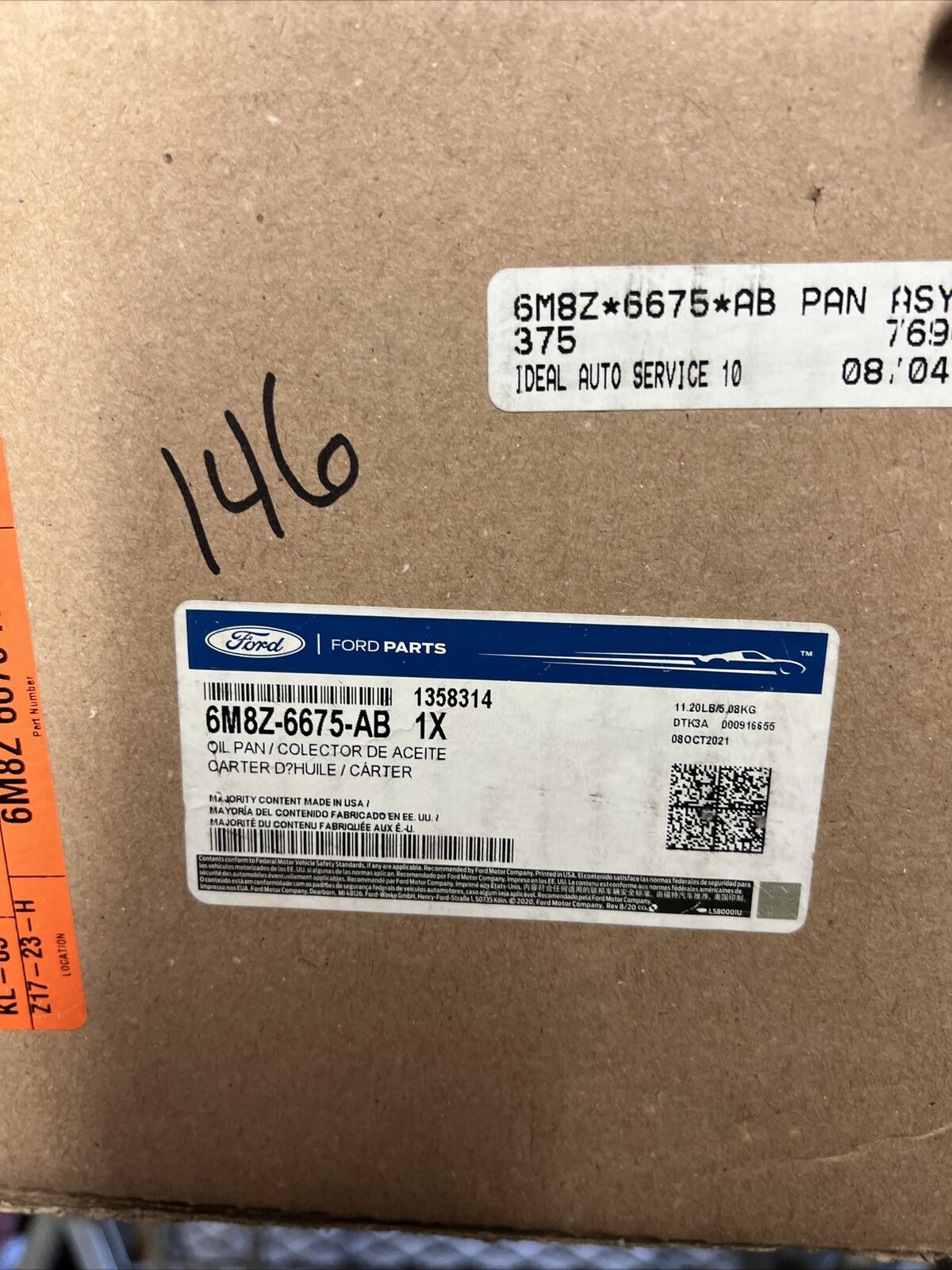 New OEM Genuine Ford Fusion 2006-2009 Engine Oil Pan Assembly 6M8Z6675AB