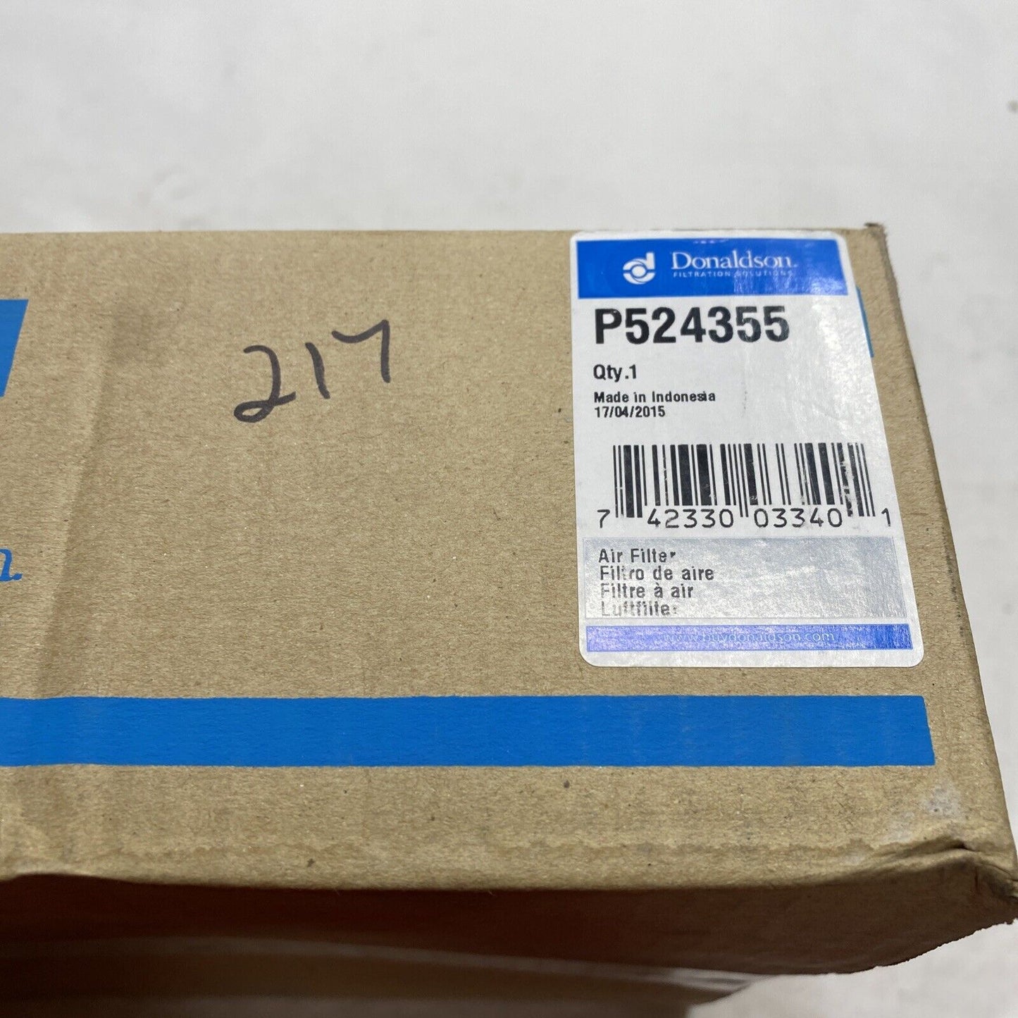 New Donaldson P524355 Air Filter