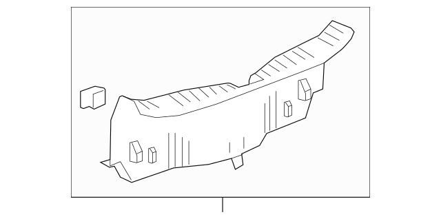 Genuine OEM GM Chevrolet Rear Trunk Lid Sill Scuff Trim Cover Panel 84243012