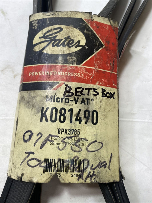 New OEM Genuine Gates V Serpentine Belt Gates K081490