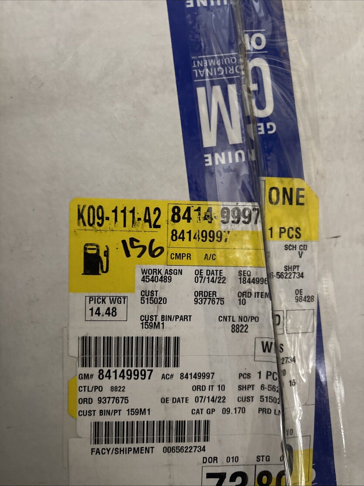 Genuine OEM GM Chevy Equinox Air Compressor 2015-2017 84149997 ACDelco 15-22330