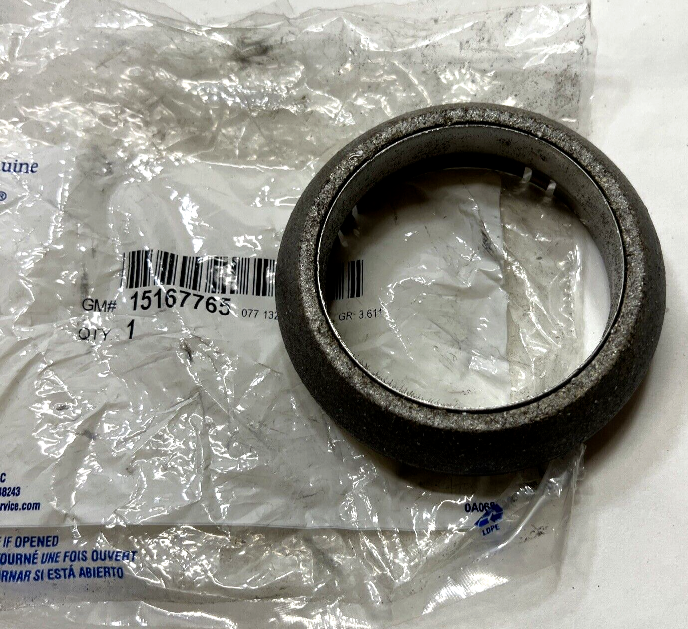 New OEM Genuine GM Chevrolet GMC 2002-2009 Converter & Pipe Seal 15167765