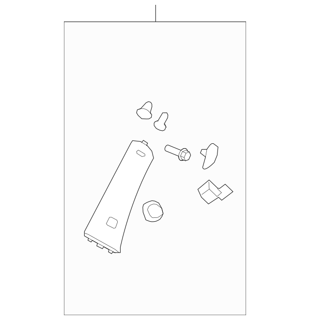 Genuine OEM GM Chevrolet Right Side Windshield Pillar Trim 2007 - 2014 20962769