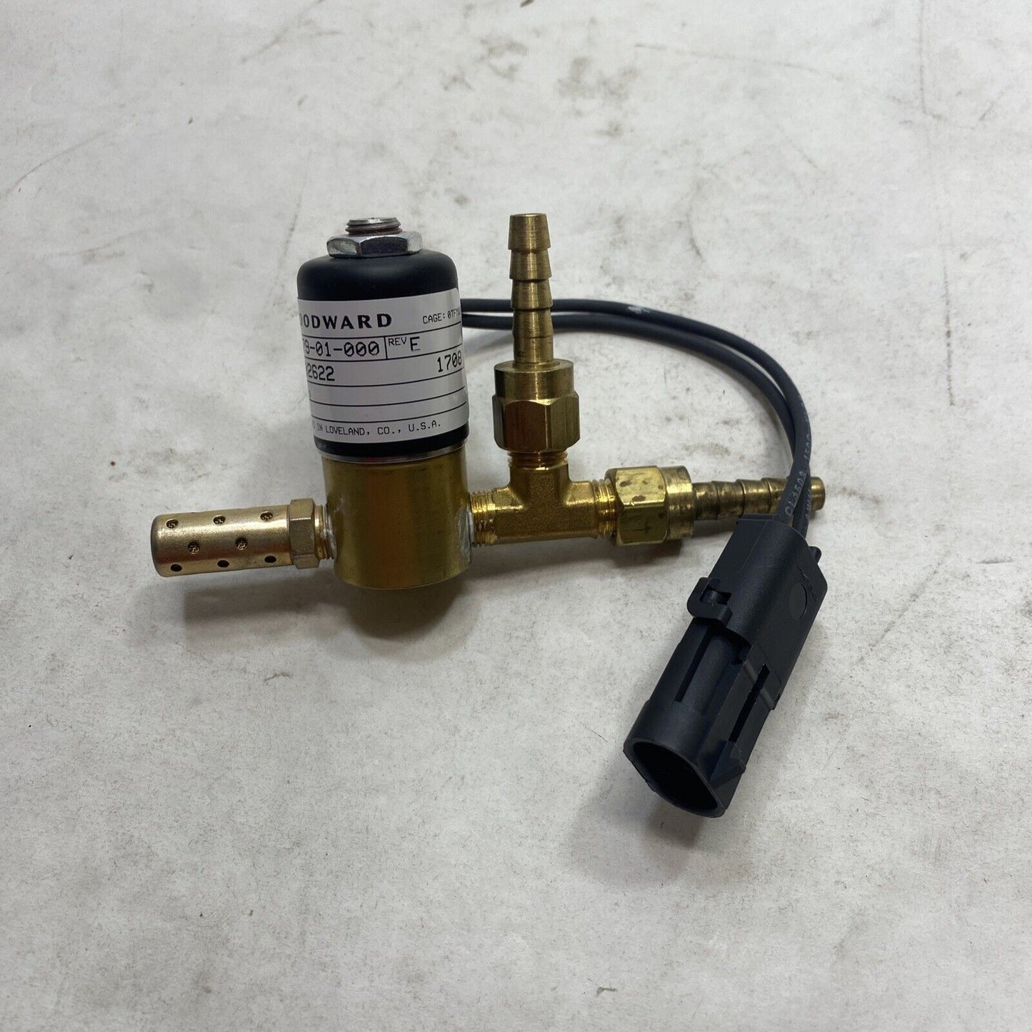 New OEM John Deere Woodward Solenoid Valve GENUINE RE62251