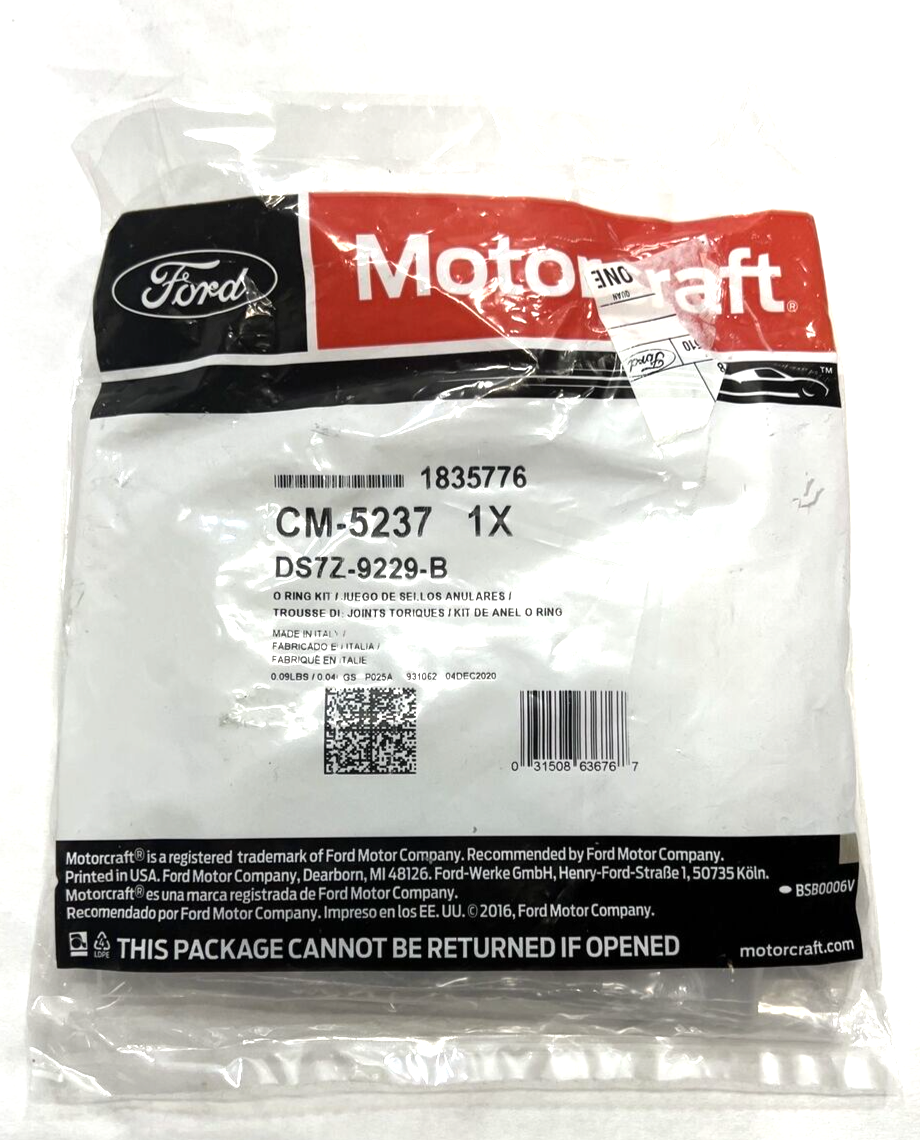 New OEM Genuine Ford Fusion 14-20 Fuel Injector Assembly O Ring Kit DS7Z9229B