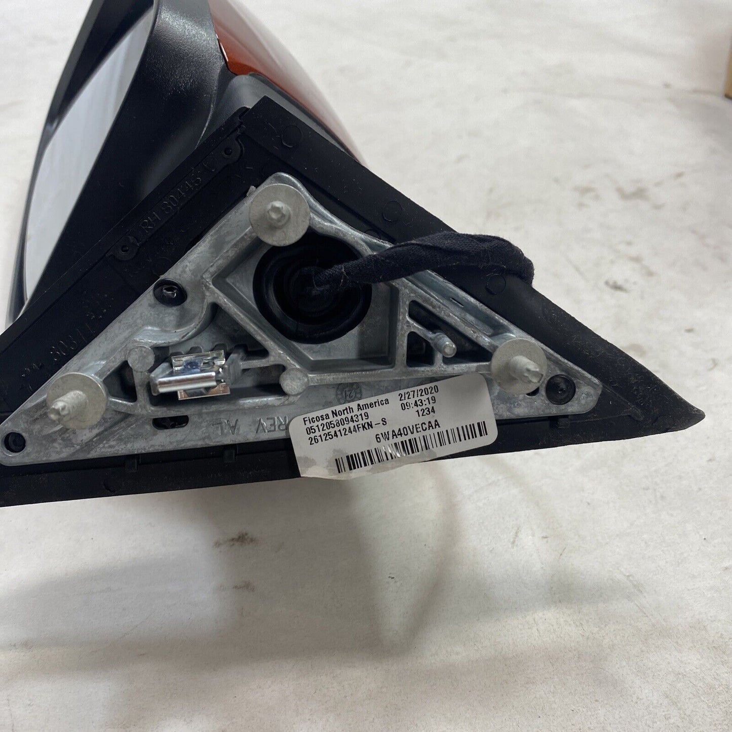 New OEM Mopar Dodge Charger Mirror Passenger Side Orange 2020-22 6WA40VECAA