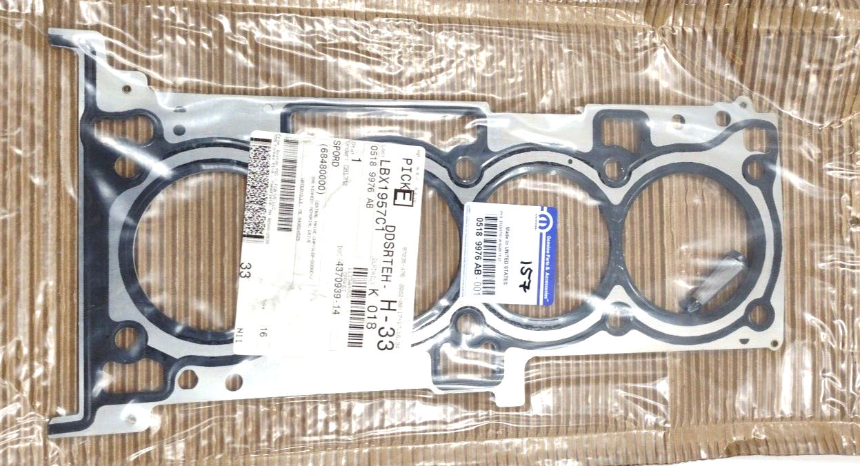 Genuine OEM Mopar Dodge Journey Jeep Compass Cylinder Head Gasket Kit 5189976AB
