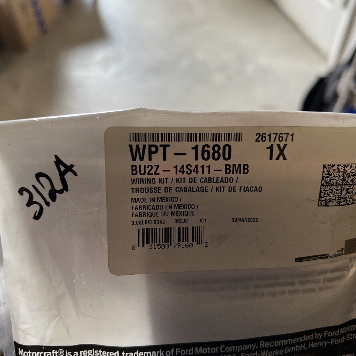 New OEM Genuine Ford Wire Assembly Motorcraft  WPT1680