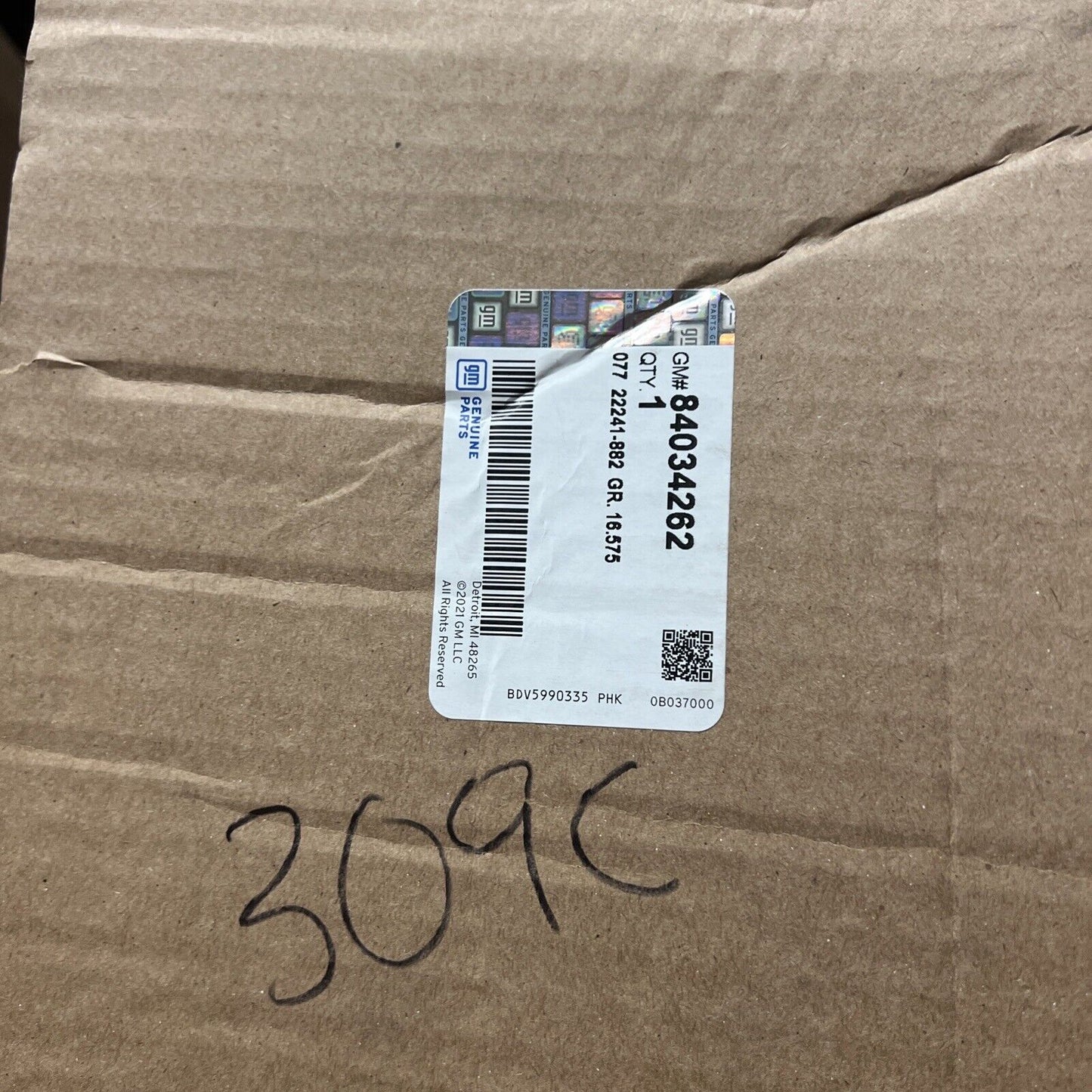 Genuine OEM GM Silverado Sierra Lower Center Pillar Panel Trim Black 84034262