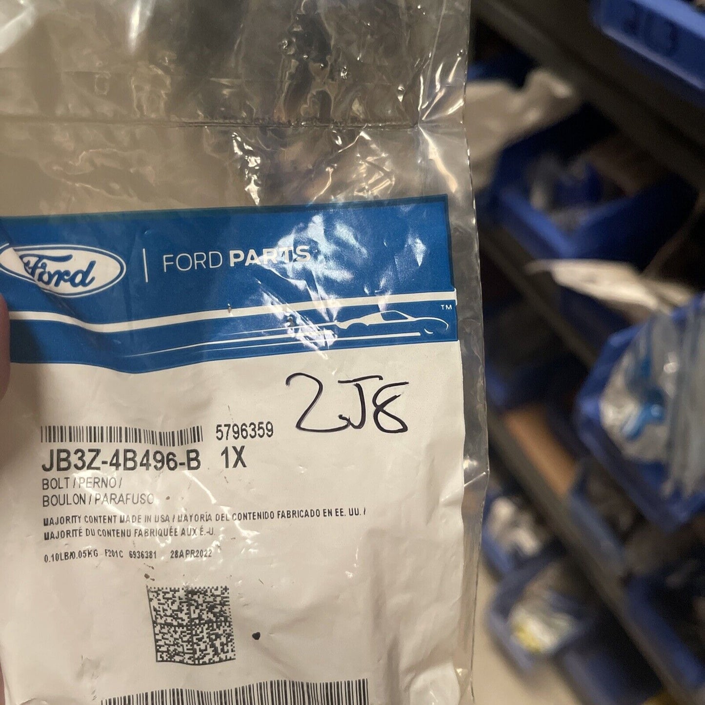 New OEM Genuine Ford Ranger 2019-2023 Drive Shaft Bolt jb3z4b496b