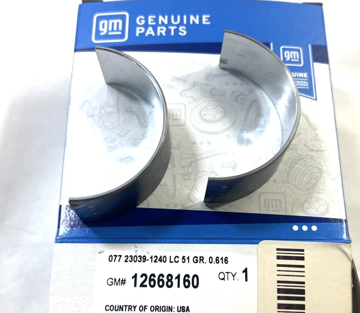 Genuine OEM GM Chevrolet Engine Connecting Rod Bearing Set 2014-2023 12668160