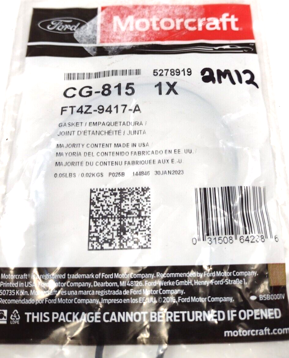Genuine OEM Motorcraft  Fuel Pump Mounting Gasket CG-815  FT4Z9417A