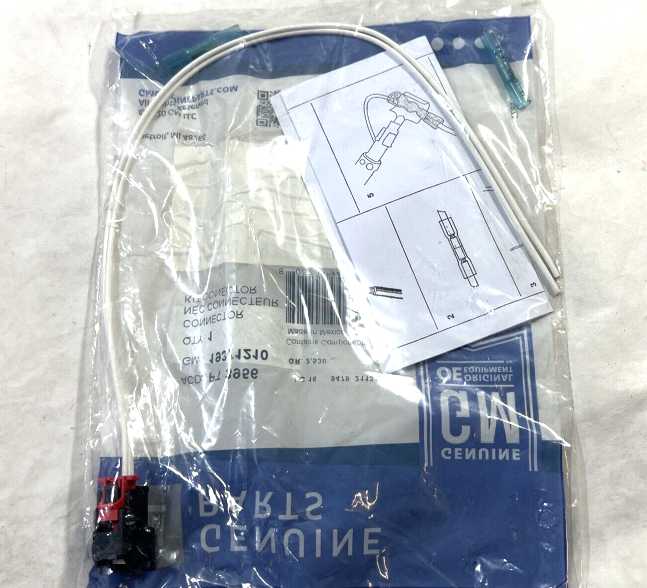 Genuine OEM GM ACDelco Front ABS Speed Sensor Connector PT3956 19371210