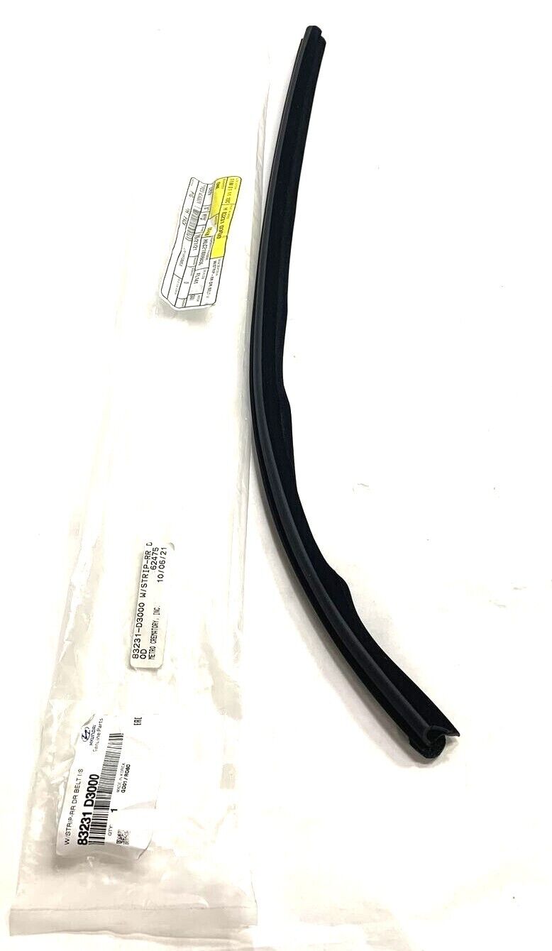 New OEM Hyundai Tucson Rear Left Door Weatherstrip 2015-20 83231-D3000