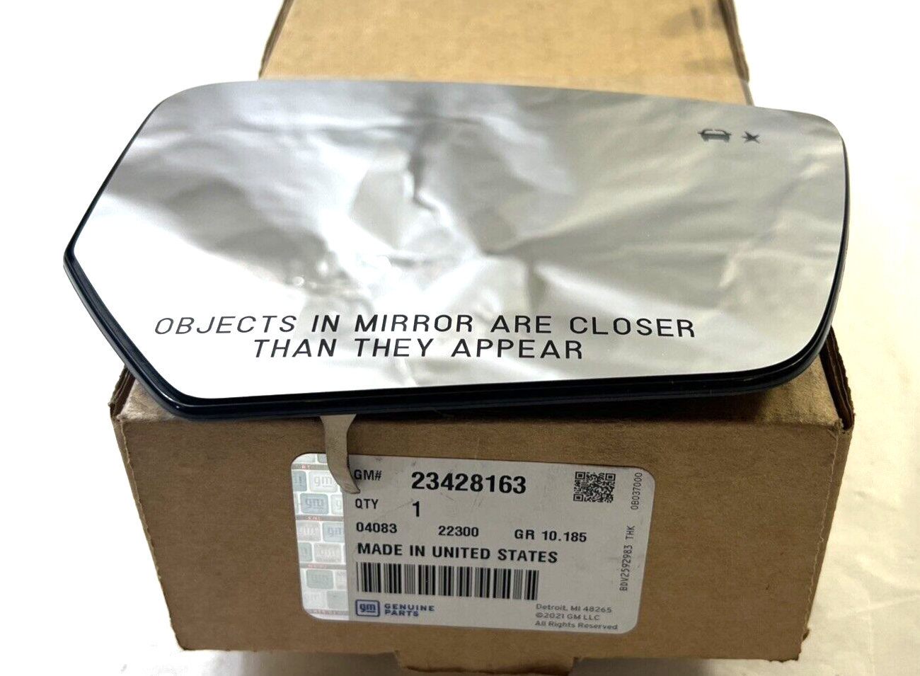 Genuine OEM GM Chevrolet Right Passenger Side Rear View Mirror Glass 23428163
