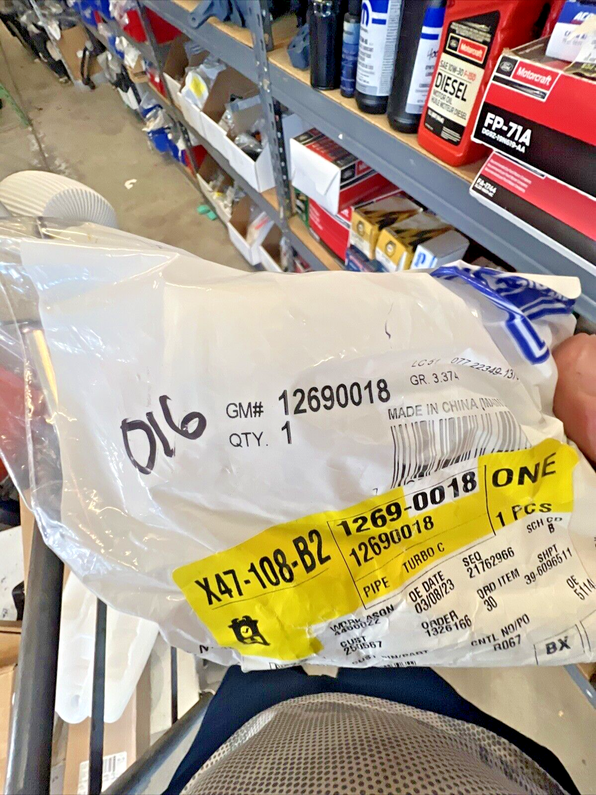 Genuine OEM GM Chevrolet Buick Turbocharger Coolant Feed Pipe 2016-2024 12690018