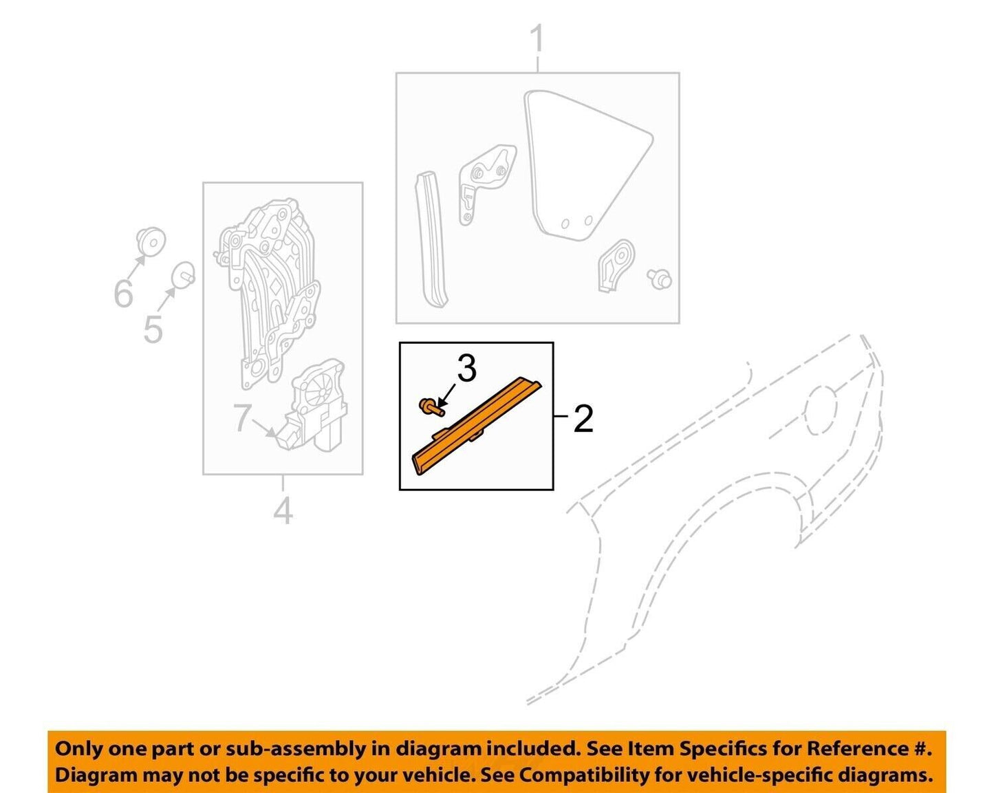 New OEM Ford Mustang Weatherstrip Right Passenger BR3Z-76297B06-A