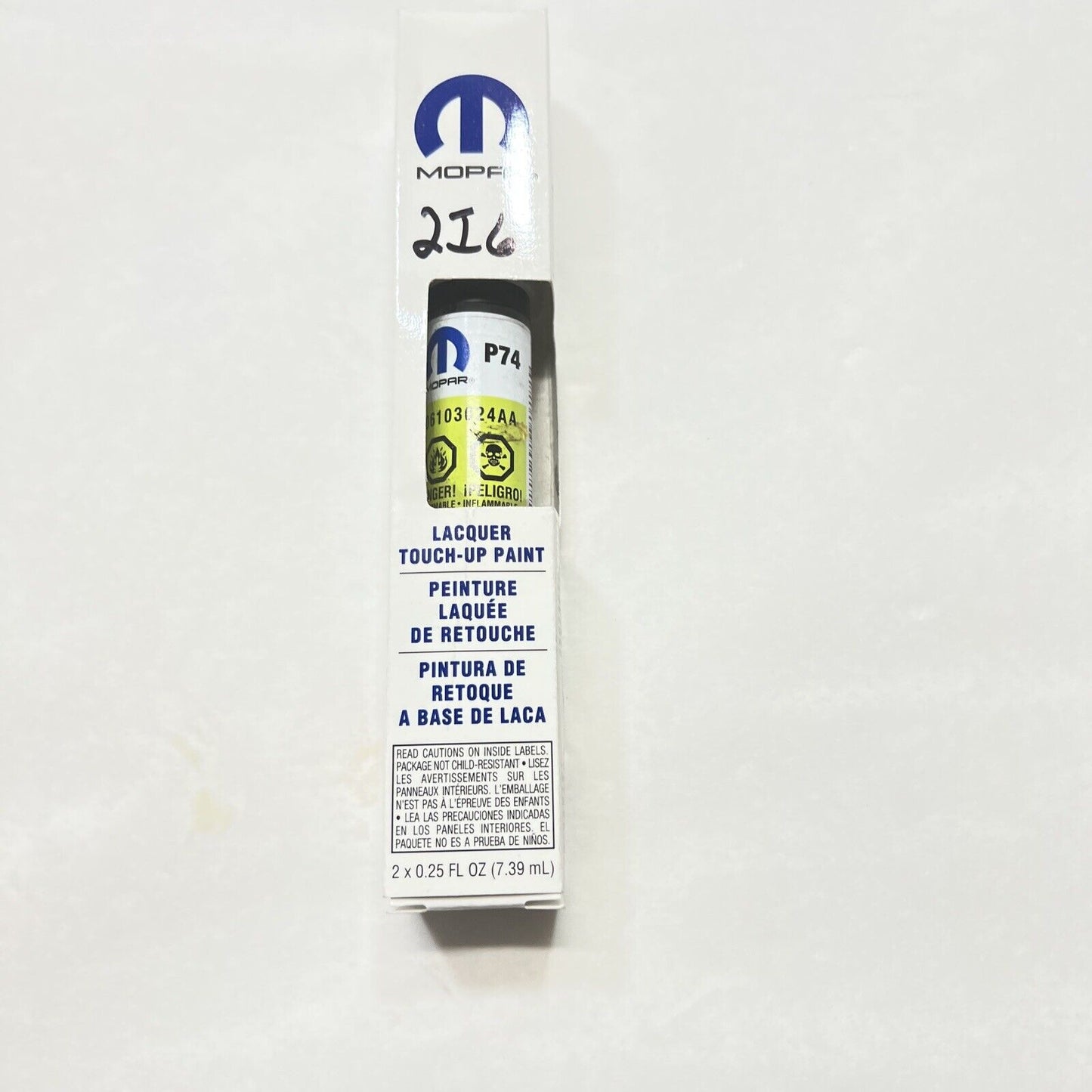 New OEM Genuine Mopar Touch Up Brush Paint Pen & Clear Coat 7.39ml 6103024AA