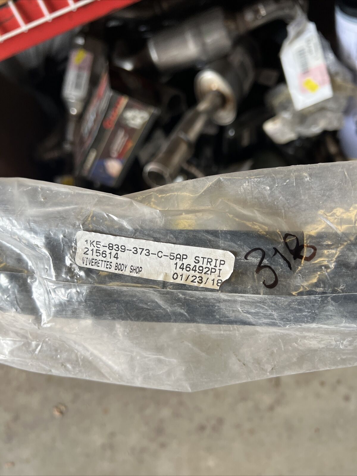 New OEM Genuine Volkswagen Rear Left Door Weather Strip 1K5839373C5AP