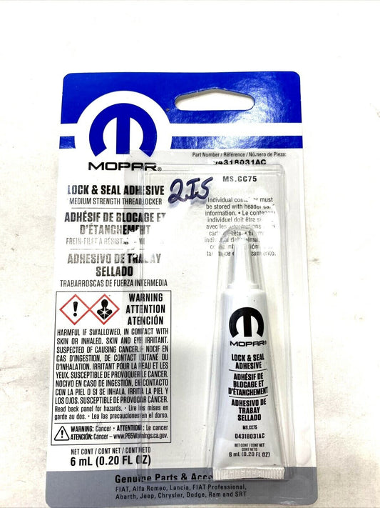 New OEM Genuine Mopar Thread Locker medium Adhesive Grease 04318031AC