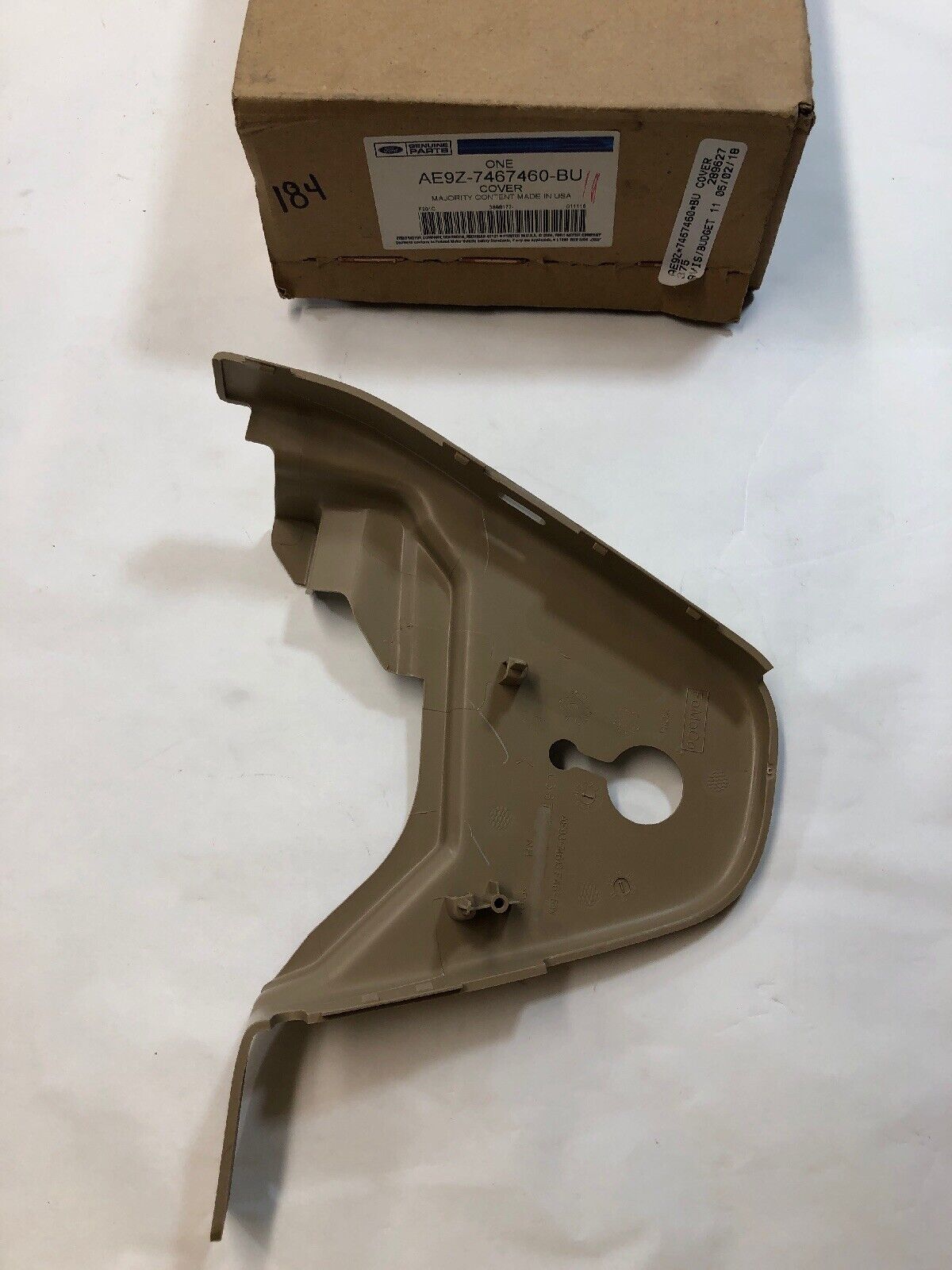 New OEM Ford Second Row Rear Seat Trim Cover Driver Side 2013-18 AE9Z7467460AF