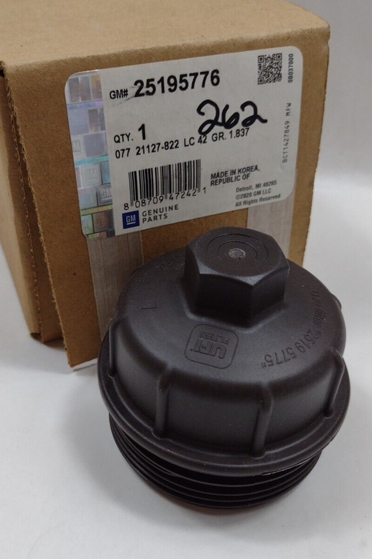 Genuine OEM GM Buick Encore Engine Oil Filter Cap and Seal 2013-2020 25195776