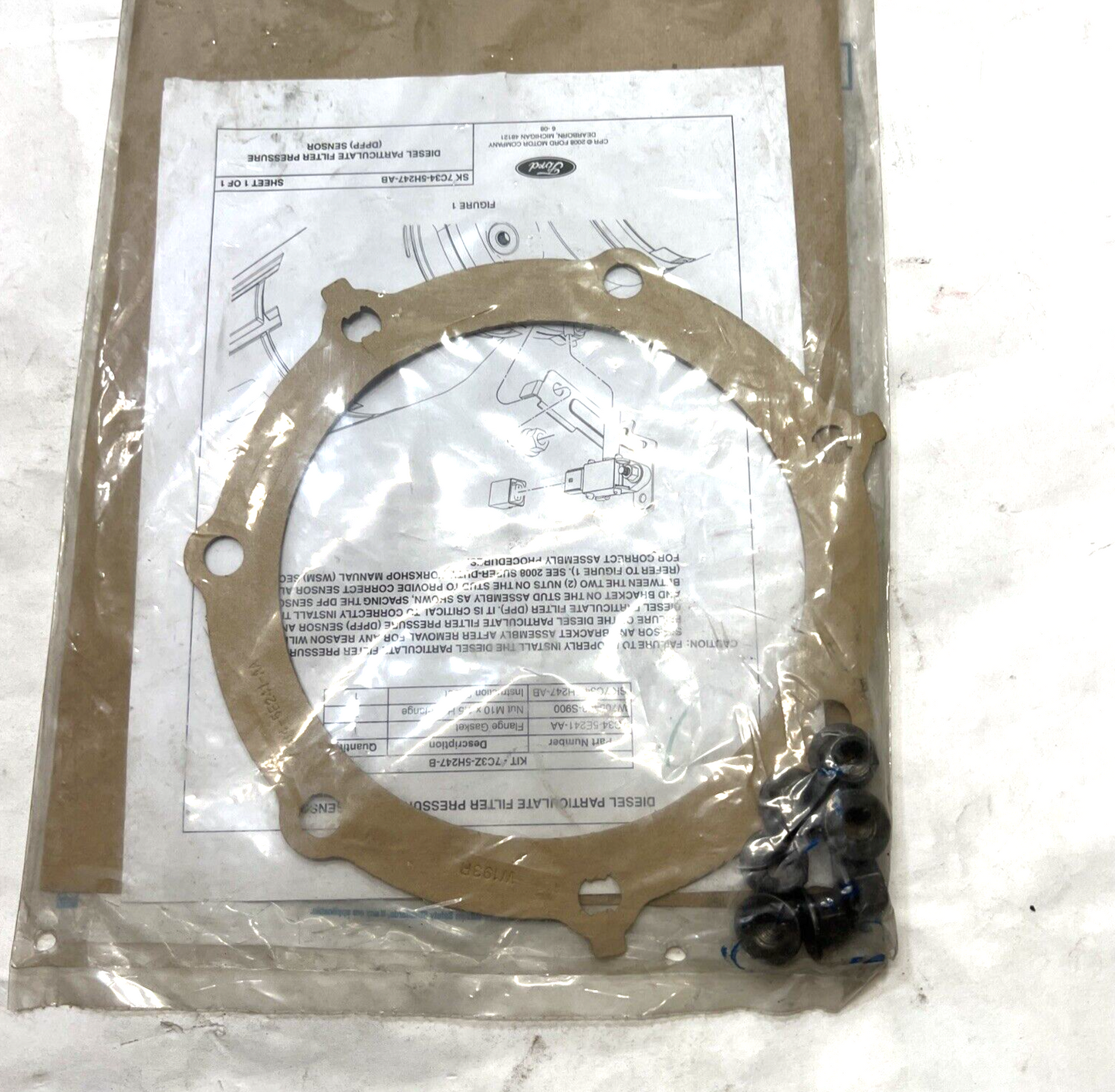 New OEM Genuine Ford 2008-2010 Rear Side Gasket 7C3Z5H247B
