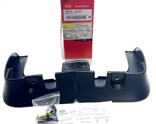 New OEM Genuine Kia Forte Koup 14-16 Front Splash Guards Mud Flaps A7F46AC000