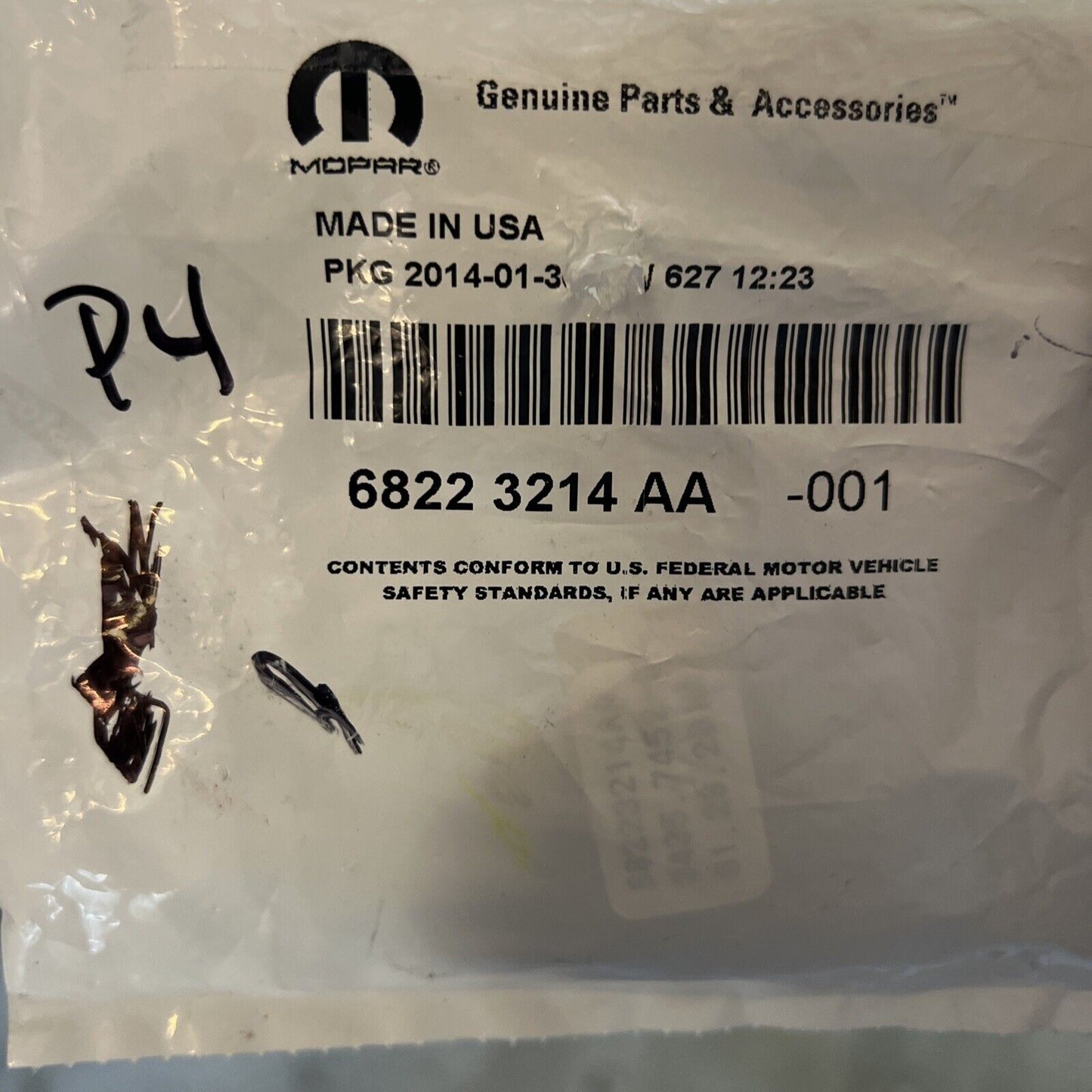 Genuine OEM Mopar Town & Country Integrated Key FOB Transmitter 2014 68223214AC