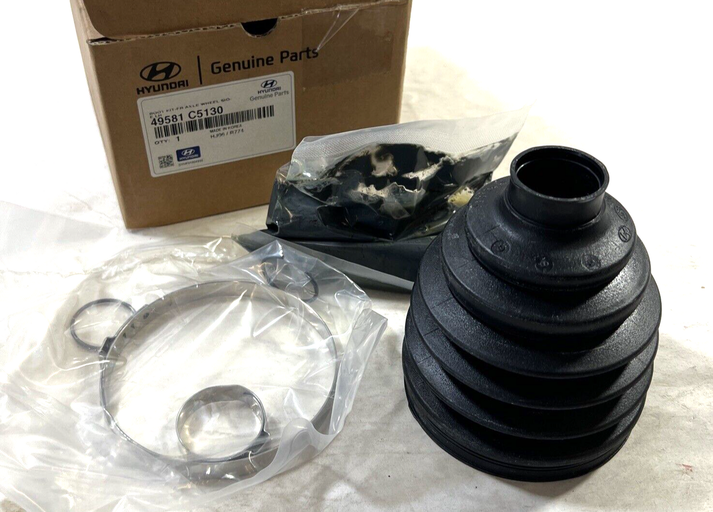 Genuine OEM Kia Front Left Side Axle Wheel Boot Outer Cv Joint Kit 49581C5130