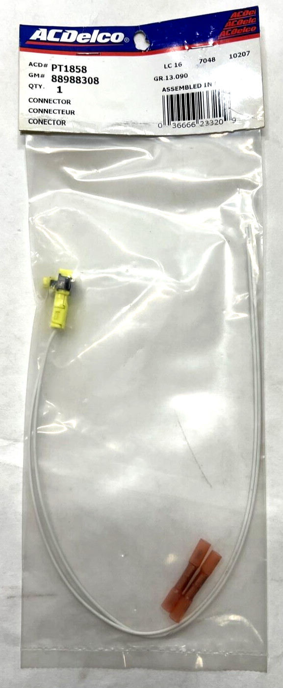 New OEM Genuine GM ACDelco PT1858 Seat Pigtail PT1858 88988308