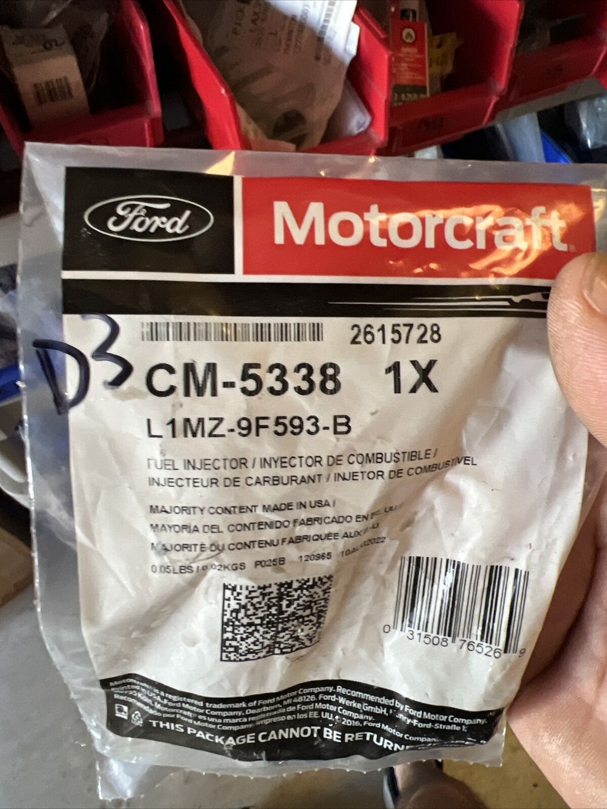 New OEM Genuine Ford Aviator 2020-2023 Engine Fuel Injector L1MZ9F593B