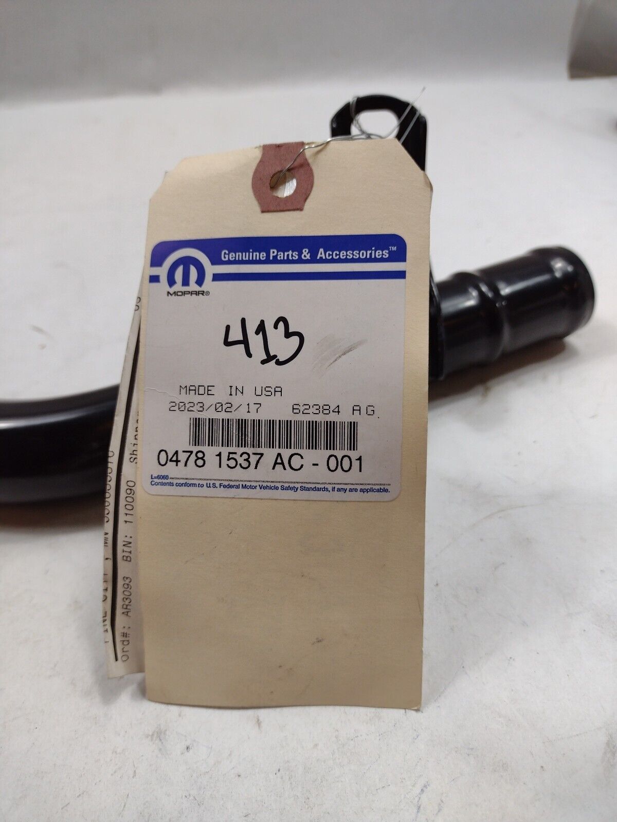 Genuine OEM Mopar Dodge Grand Caravan Water Pump Inlet Tube 2001-2010 4781537AC