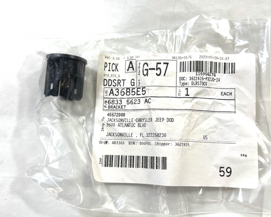 Genuine OEM Mopar 1500 Park Assist Sensor Bracket 2019-2024 68335623AC