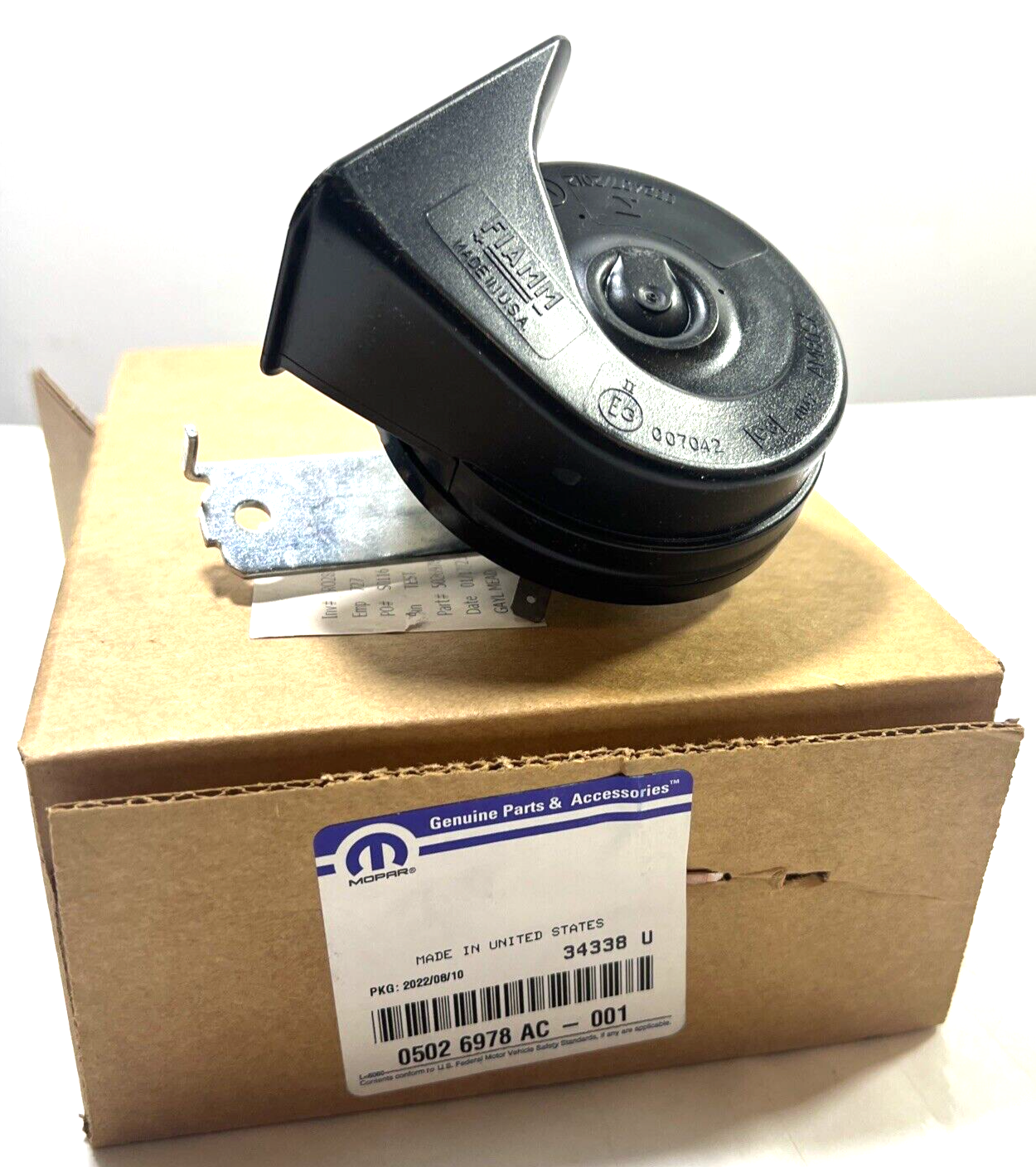 Genuine OEM Mopar Compass Horn & Bracket 2007-2012 5026978AC