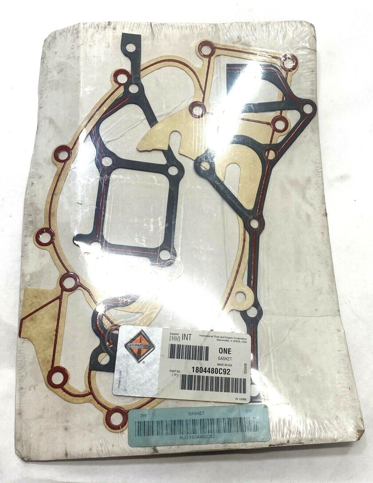 New OEM International CYLINDER FRONT COVER W/PUMP GASKET KIT 1804480C92