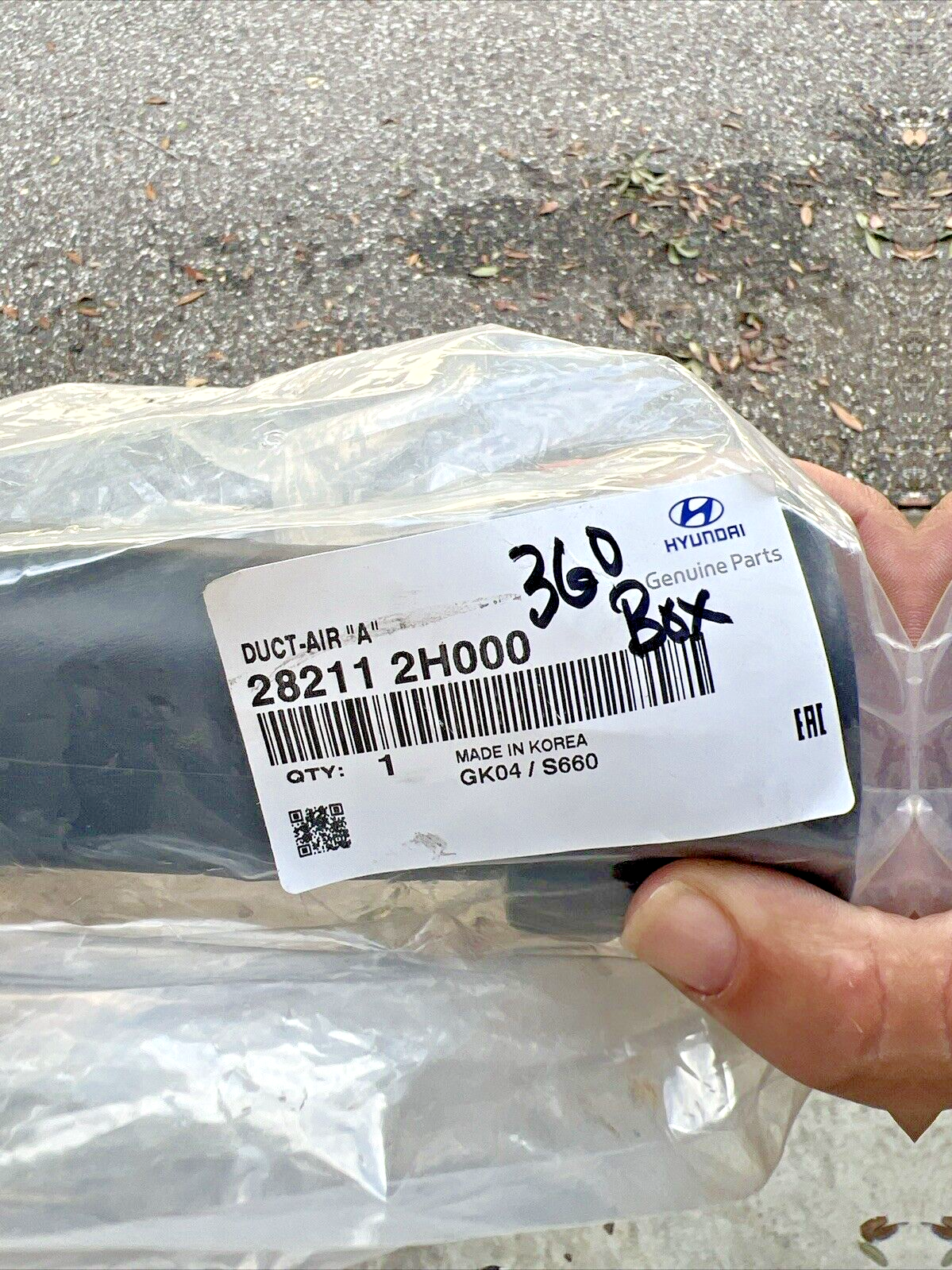 Genuine OEM Hyundai Elantra Air Intake Hose Pipe 2007-2010 282112H000