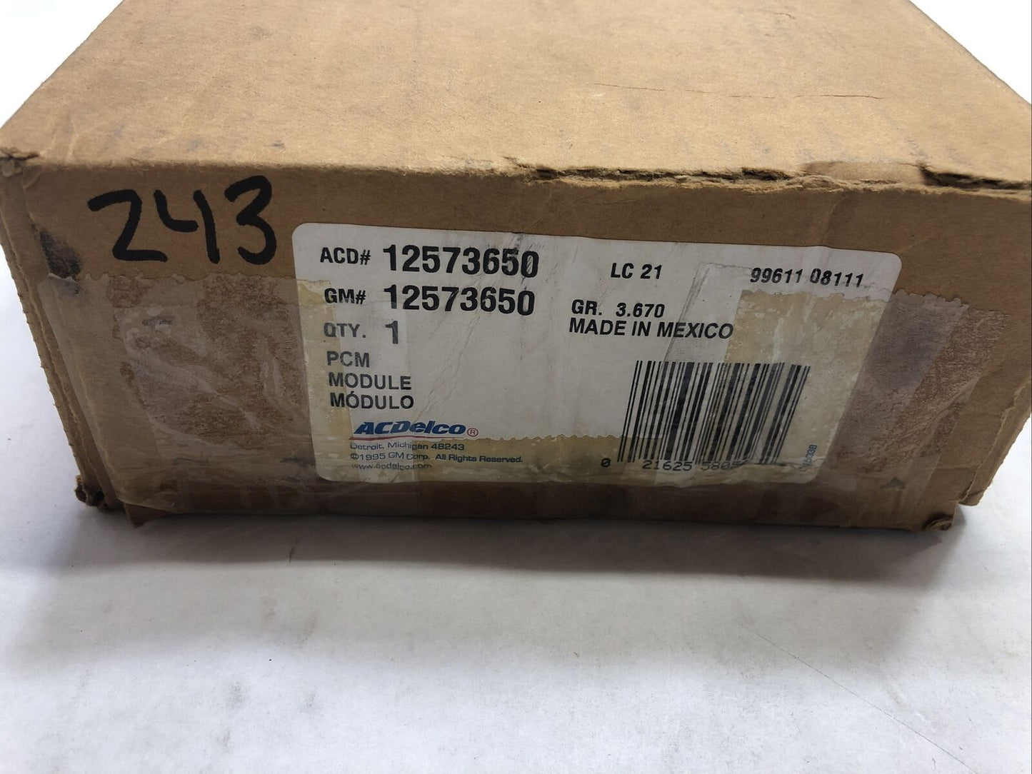 New OEM Genuine GM Chevrolet 2000-06 Powertrain Control Module Assembly 12573650