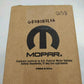 Genuine OEM Mopar Wiring 68580831AA