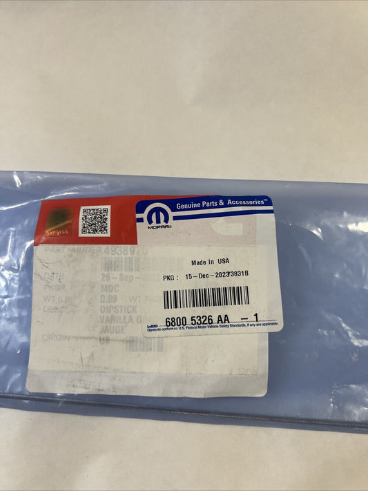 Genuine OEM Mopar Ram 2500 Engine Oil Level Indicator Dipstick 6.7L 68005326AA