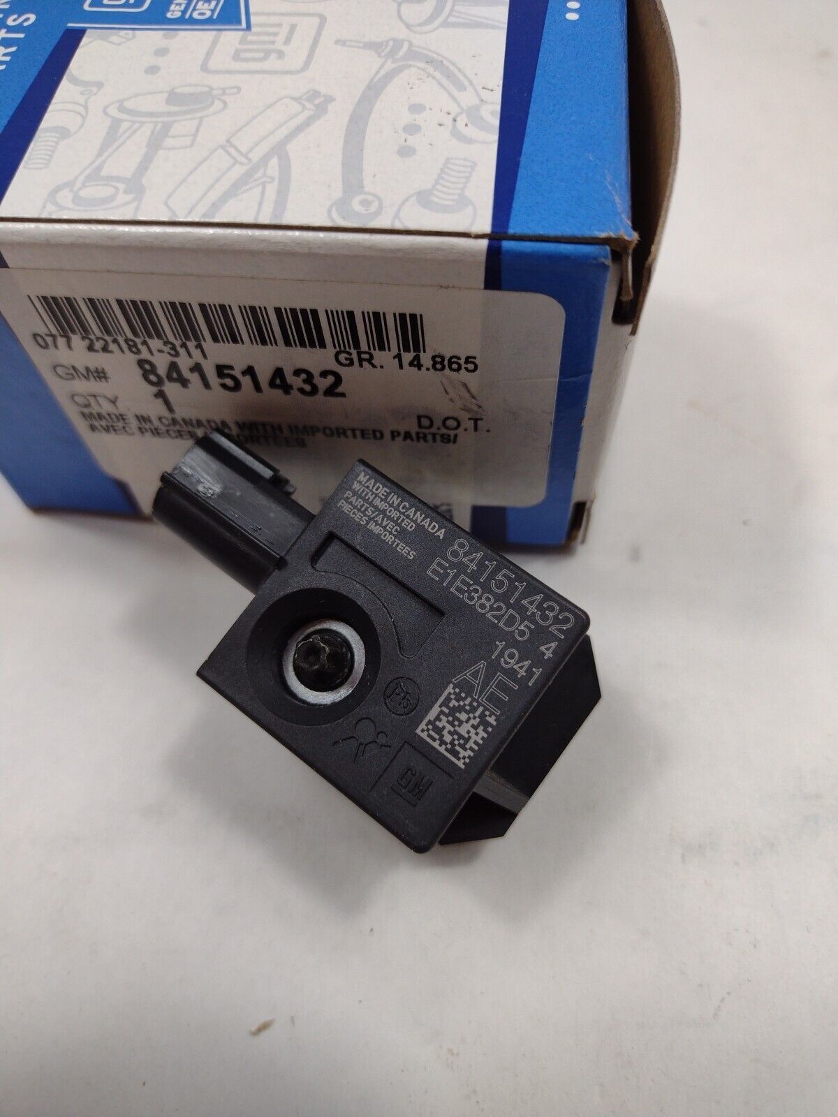 Genuine OEM GM Chevy Equinox Front Impact Sensor 2018-2024 84151432
