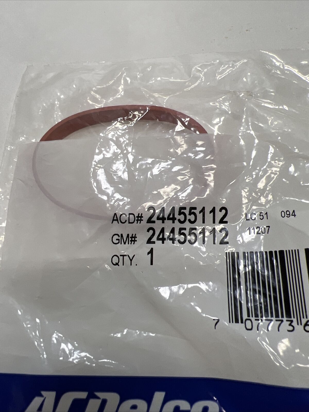 New OEM GM Intake Gasket ACDelco 24455112