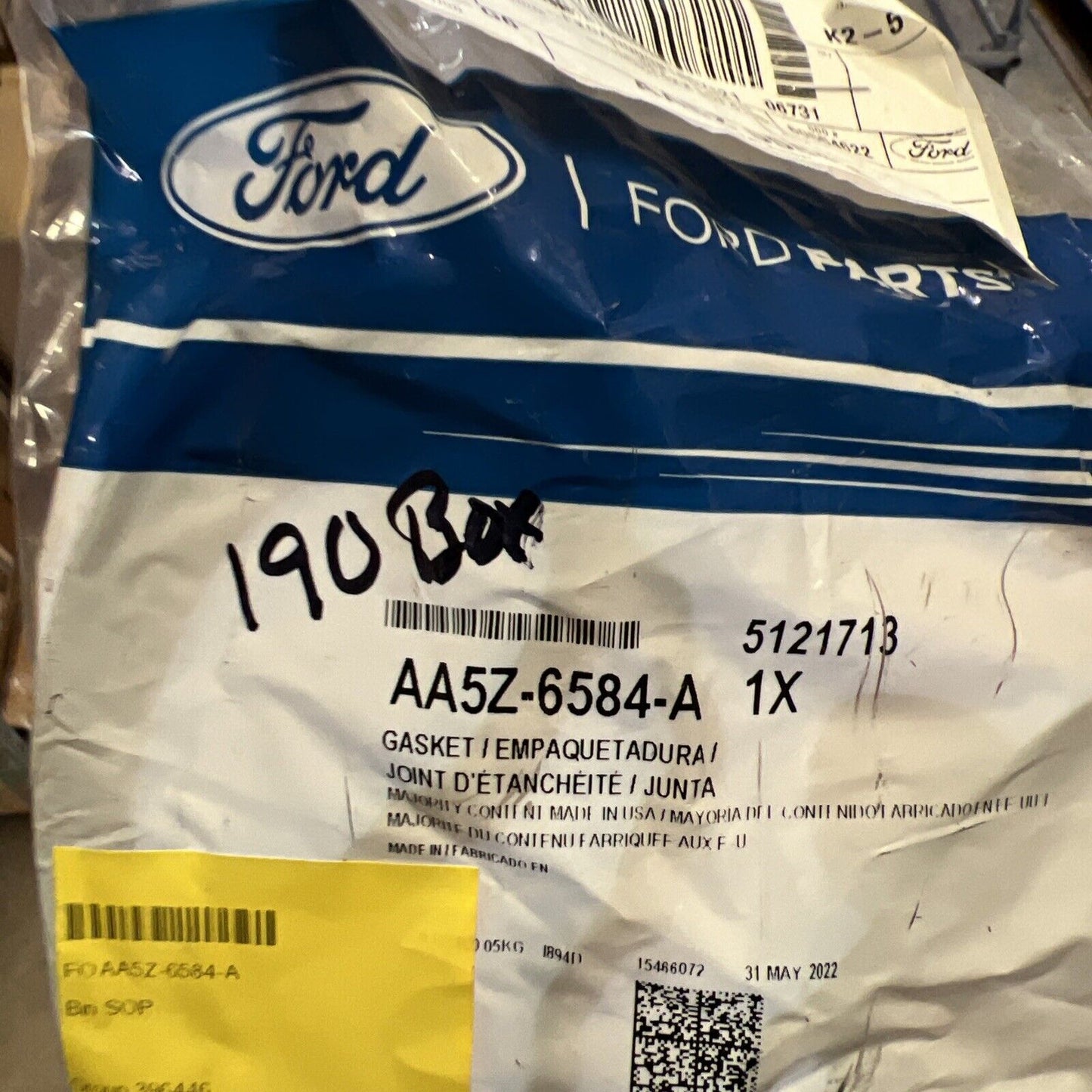 New Genuine OEM Ford 2010-2016 Driver Side (LH) Valve Cover Gasket AA5Z-6584-A